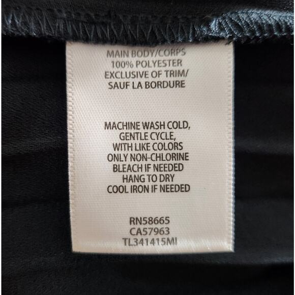 Leith Pleated A-Line Midi Skirt Colorblock Blue Black Women's Size Small - Picture 8 of 8